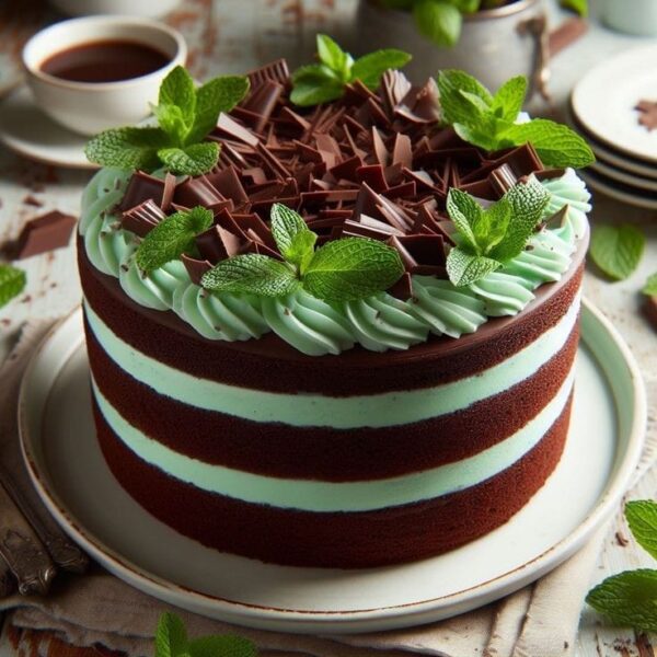 Green Peppermint Choco Cake